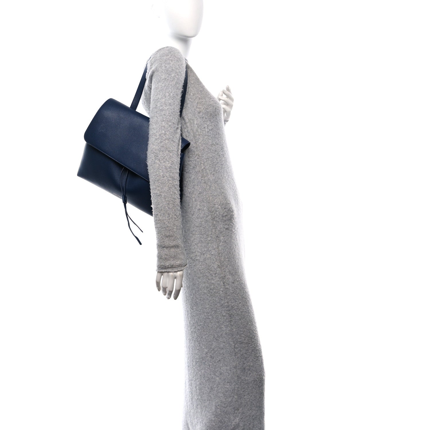 Mansur Gavriel Calfskin Lady Bag Blue 2 of 13