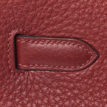 Hermes Taurillon Clemence Birkin 35 Rouge H 12 of 30