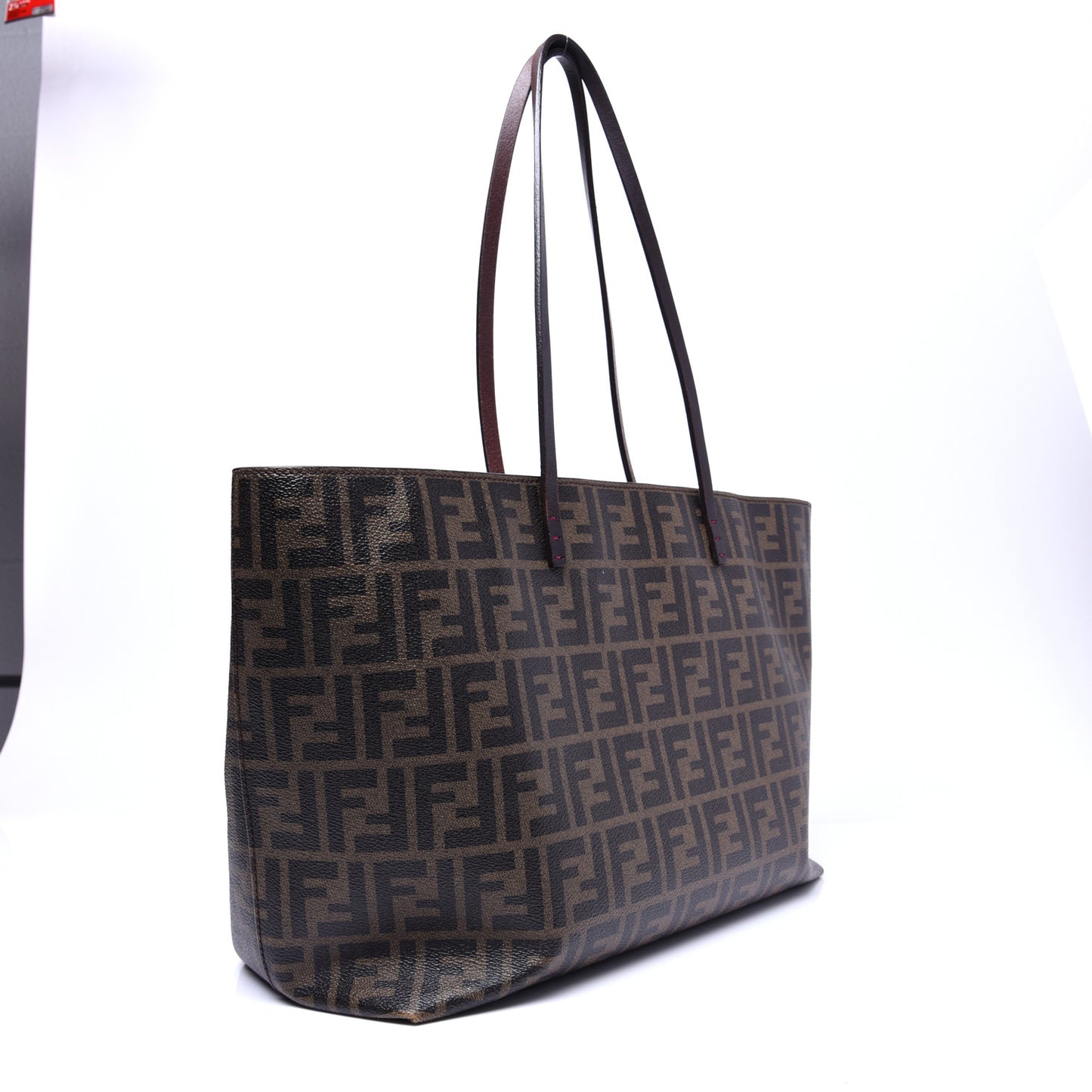 Zucca Spalmati Medium Roll Tote Tobacco Fuxia