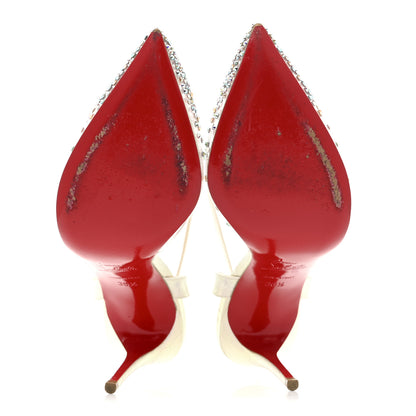Christian Louboutin PVC Calf Alicoco Spikaqueen 100 Pumps 36.5 White 6 of 9
