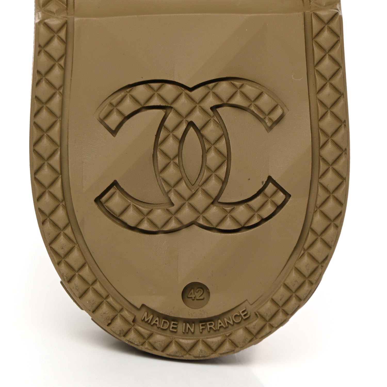 Chanel Caoutchouk CC High Boots 42 Dark Beige 6 of 11