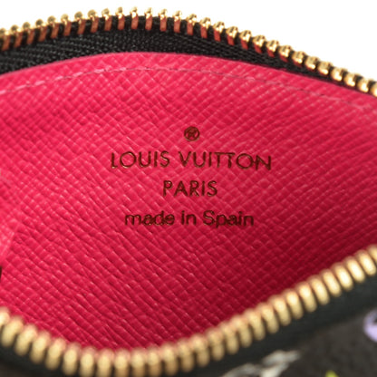 Louis Vuitton Monogram Multicolor Key Pouch Black Grenade 6 of 7