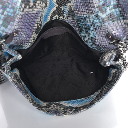 Stella McCartney Python Oleografic Falabella Clutch Navy 5 of 7