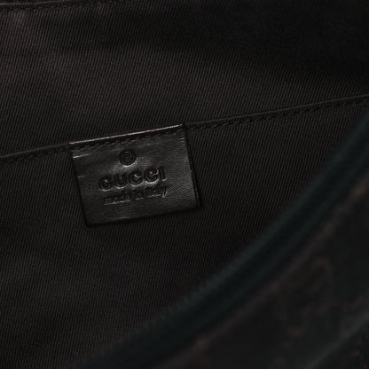 Gucci Denim Monogram Pochette Dark Brown 6 of 13