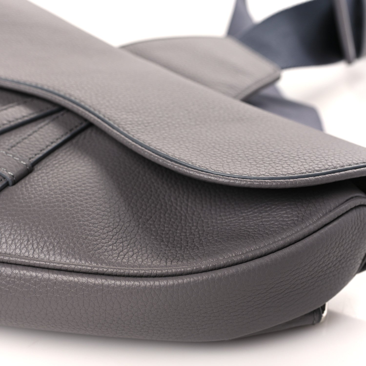 Christian Dior Calfskin Mens Saddle Bag Grey 9 of 9