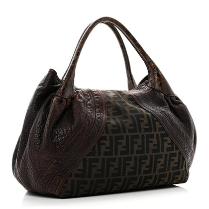 Fendi Zucca Nappa Nuvolata Vitello Tortuga Spy Tobacco Moro 3 of 10