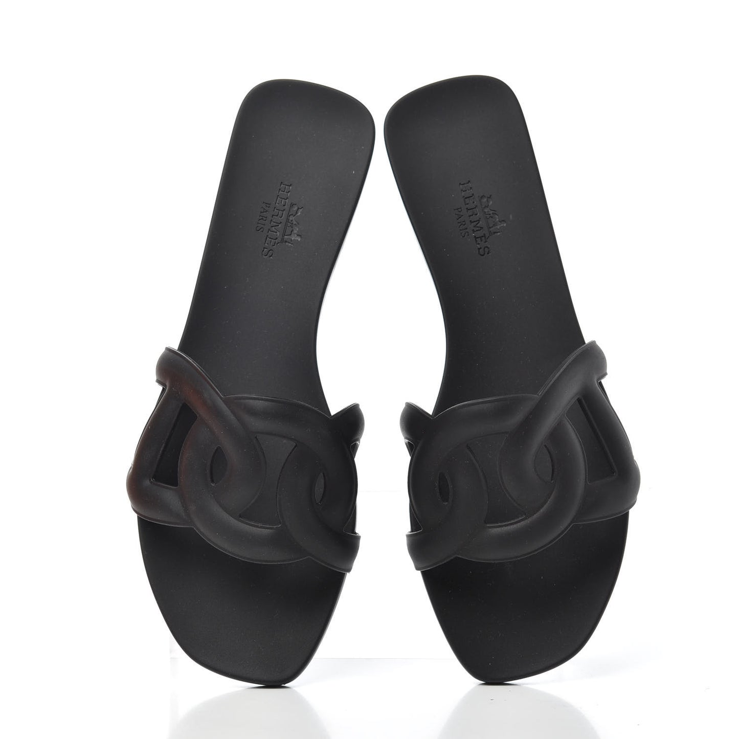 Rubber Aloha Sandals 35 Black