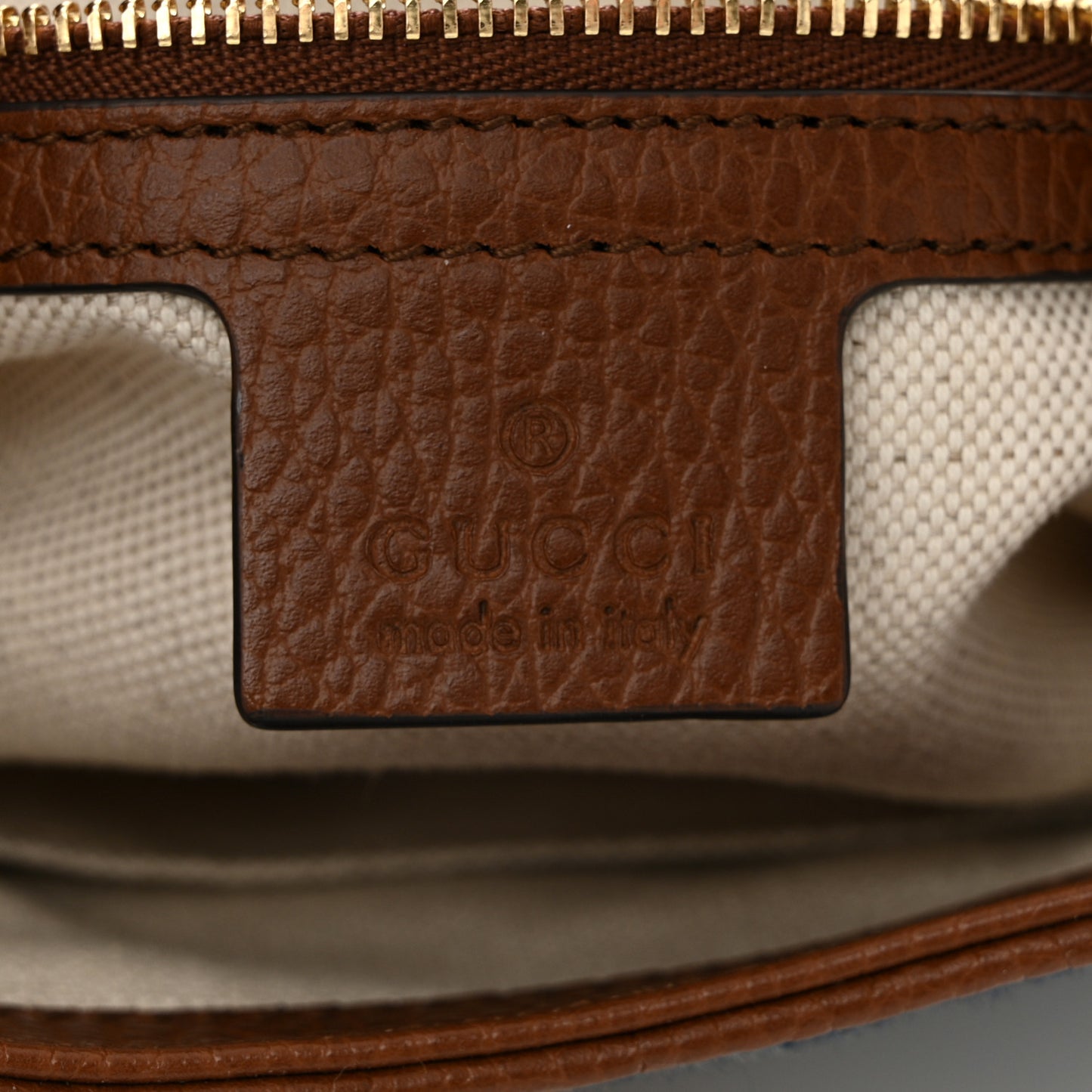 New Denim GG Monogram Calfskin Small Jackie 1961 Hobo Blue Tea Cuir