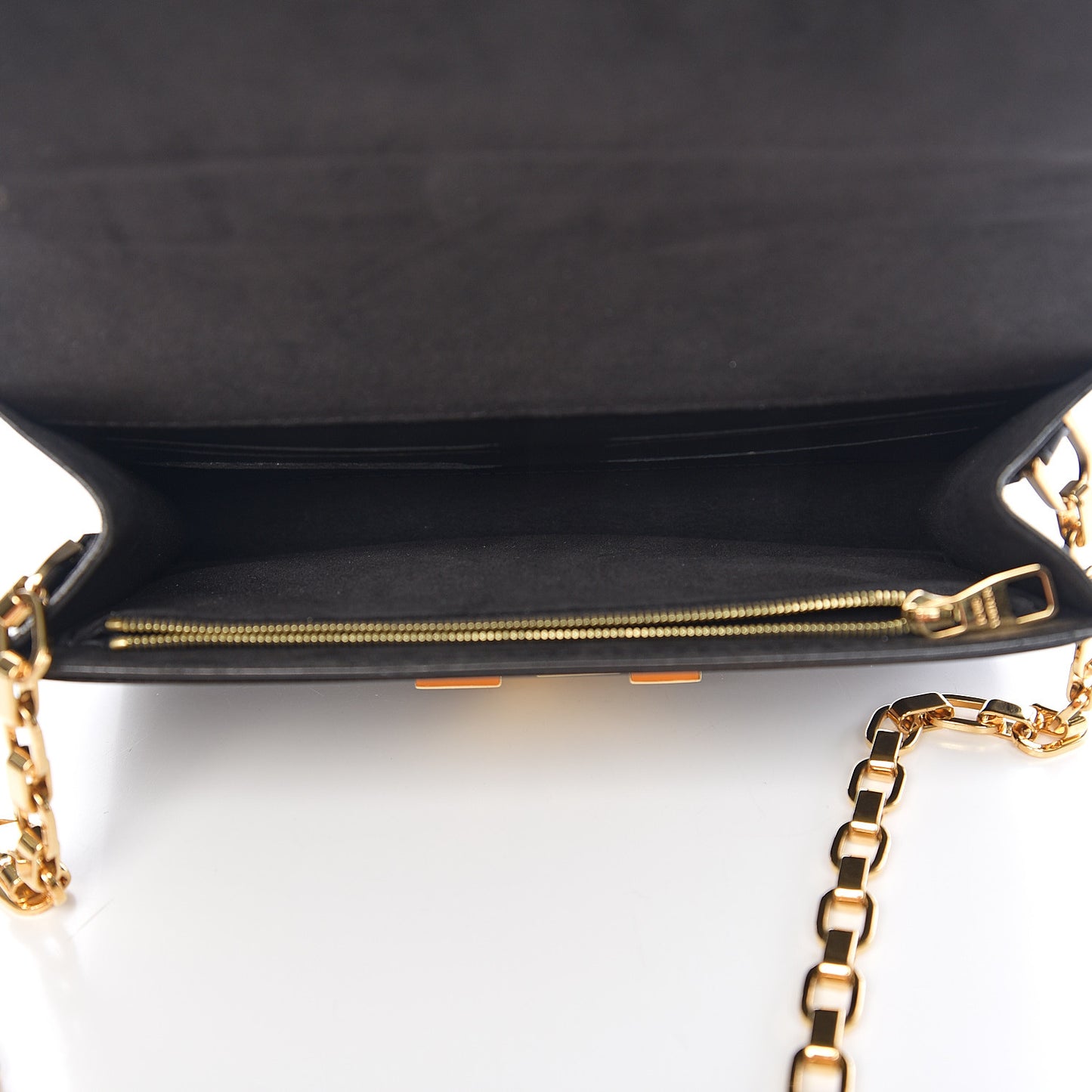 Calfskin Chain Louise MM Black