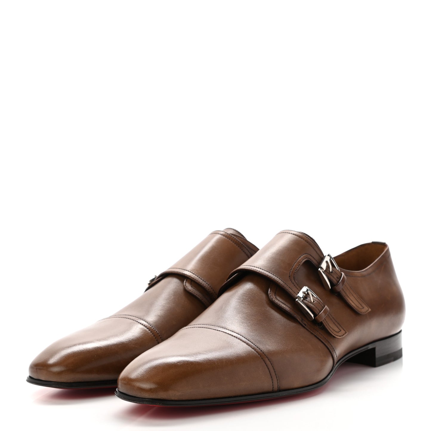Calfskin Mens Mortimer Flats 45 Brown