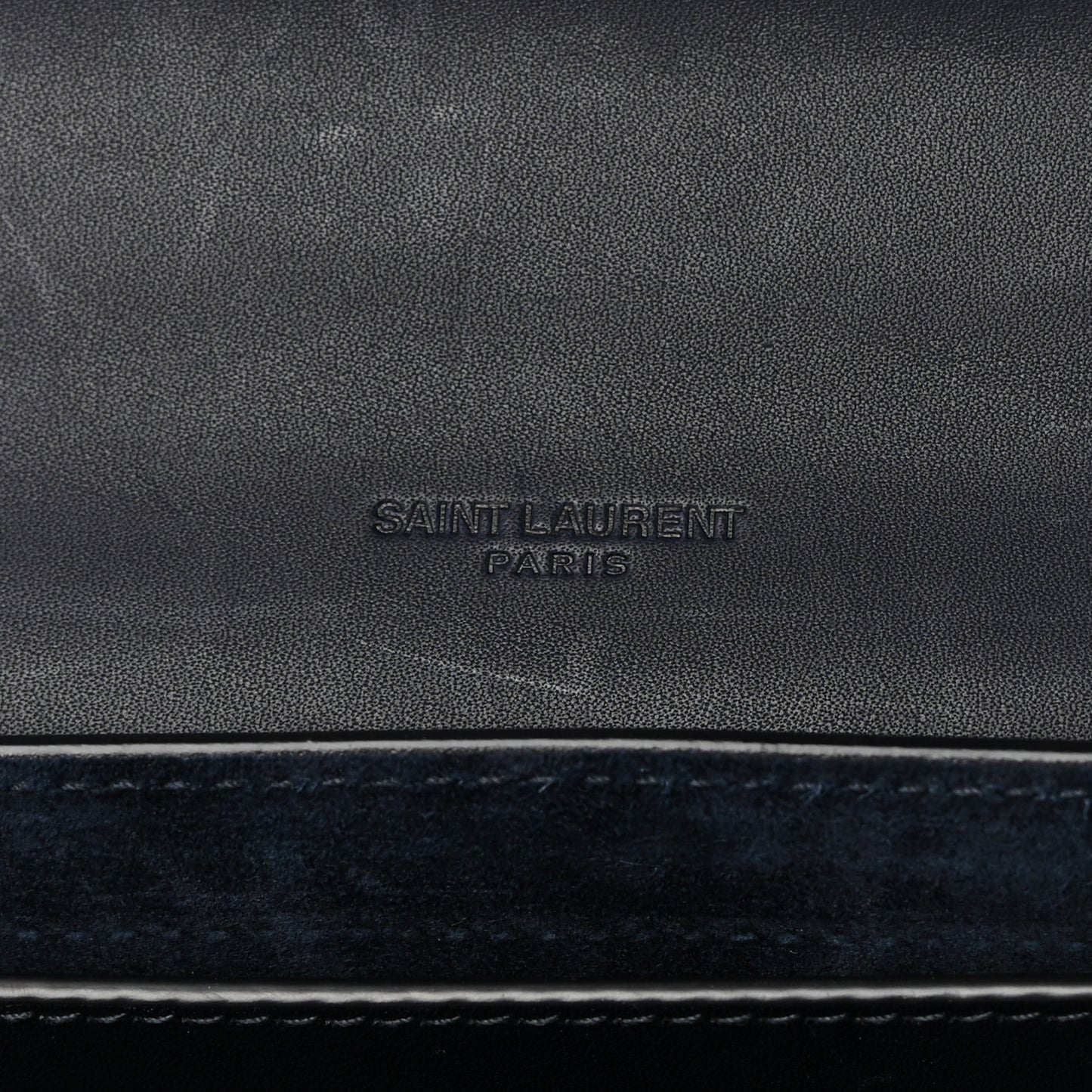 Smooth Calfskin Monogram Medium Kaia Satchel Deep Marine