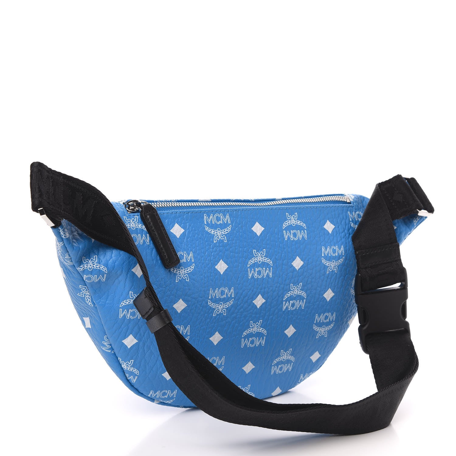 MCM Visetos Medium Fursten Belt Bag Blue 3 of 11