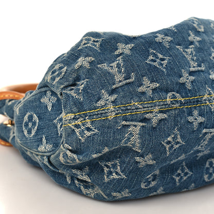 Louis Vuitton Monogram Denim Pleaty Blue 7 of 9