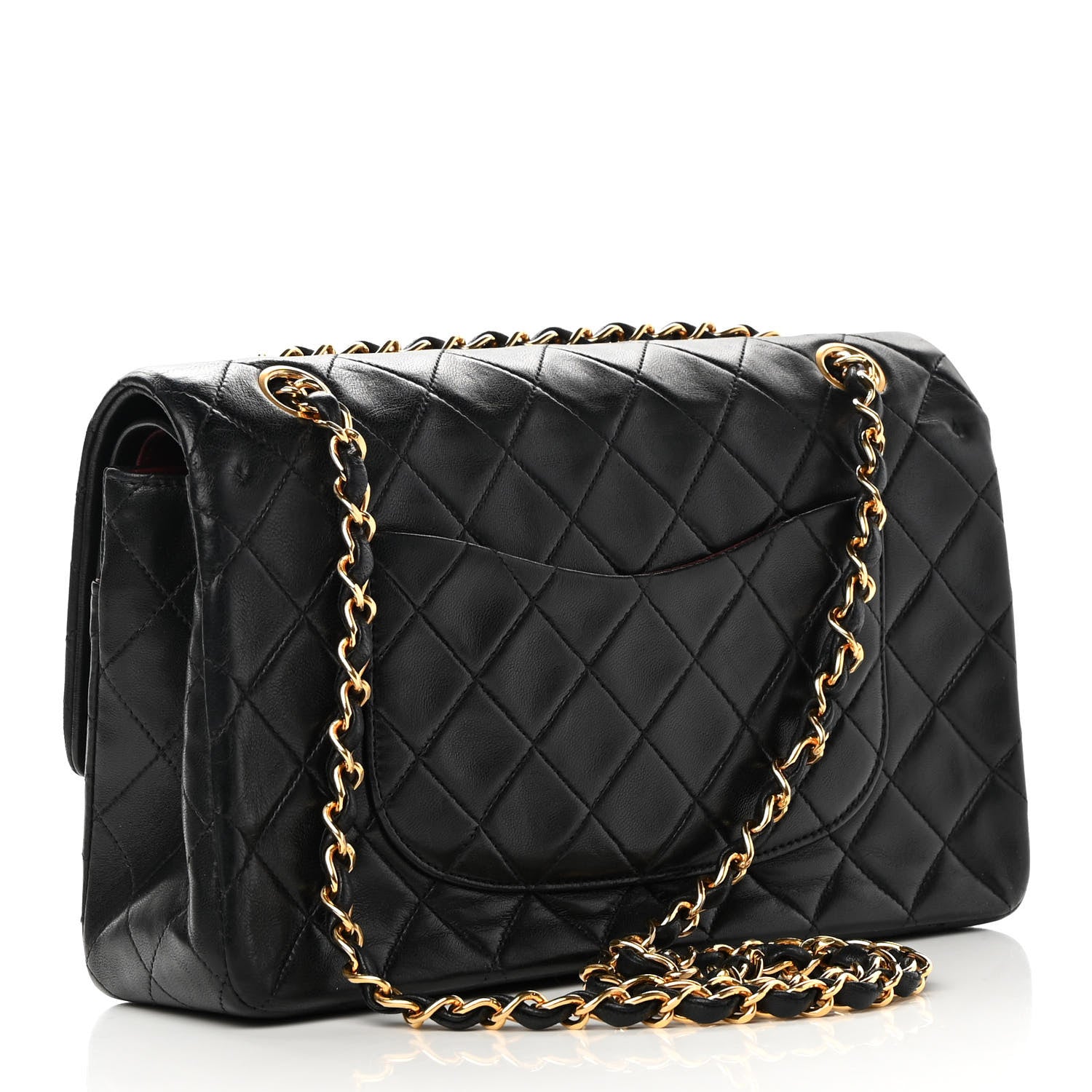 Chanel Lambskin Quilted Medium Double Flap Black 3 of 18