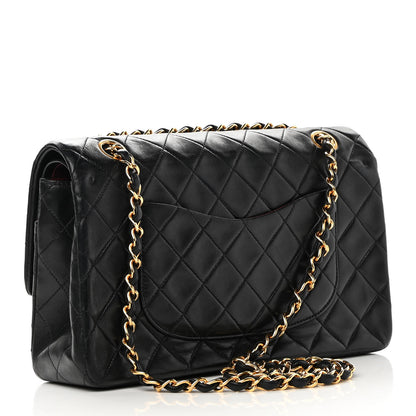 Chanel Lambskin Quilted Medium Double Flap Black 3 of 18