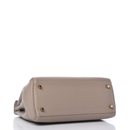 Hermes Togo Kelly Retourne 28 Gris Tourterelle 4 of 14