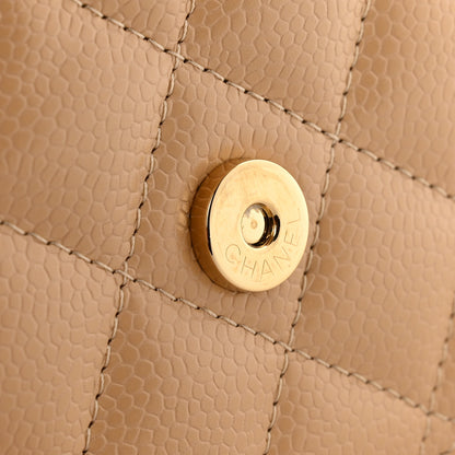 Chanel Caviar Quilted Wallet on Chain WOC Beige 13 of 14