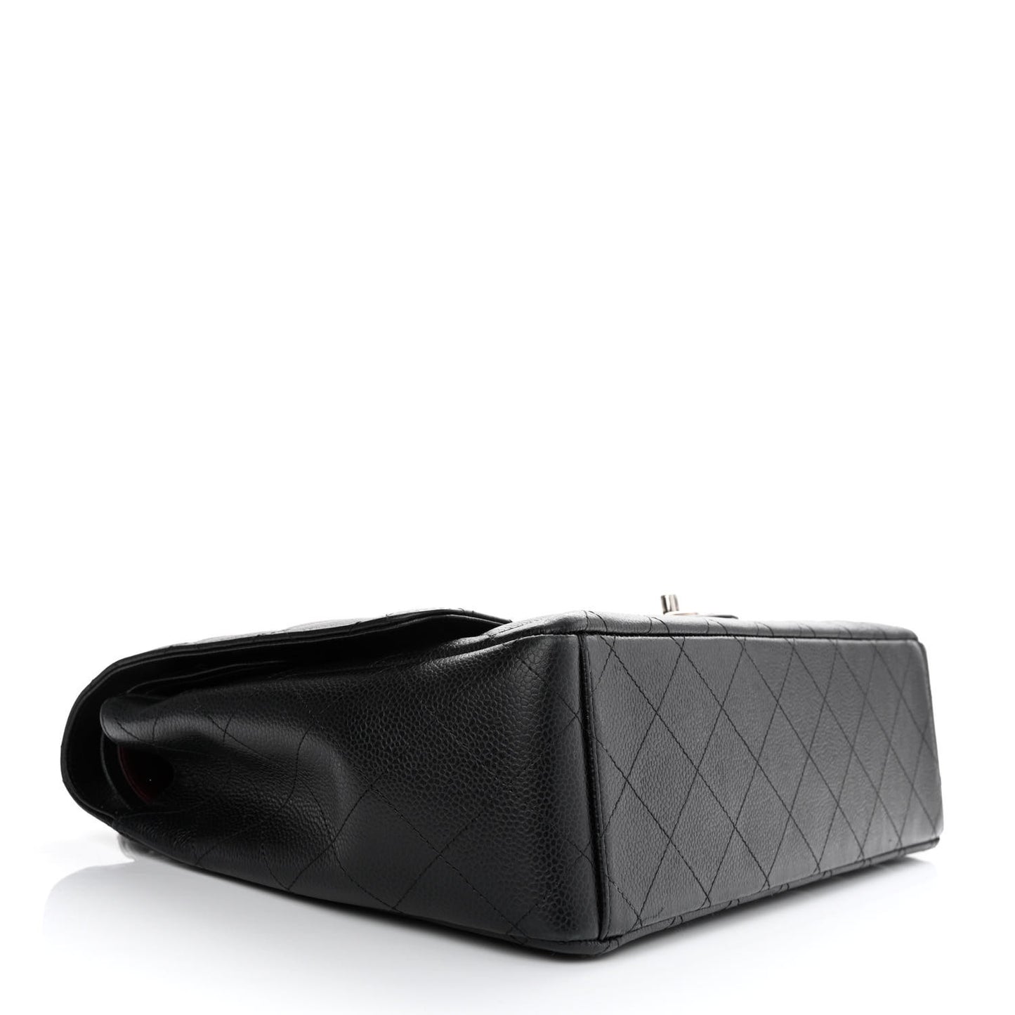 Caviar Quilted Maxi Double Flap Black
