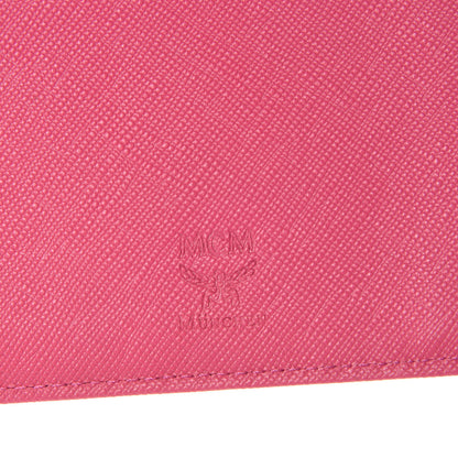 MCM Patent Continental Flap Wallet Pink 6 of 9
