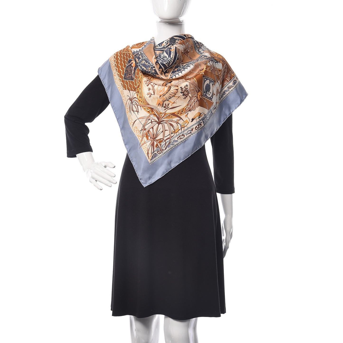Silk Le Jardin Des Coptes Scarf 90