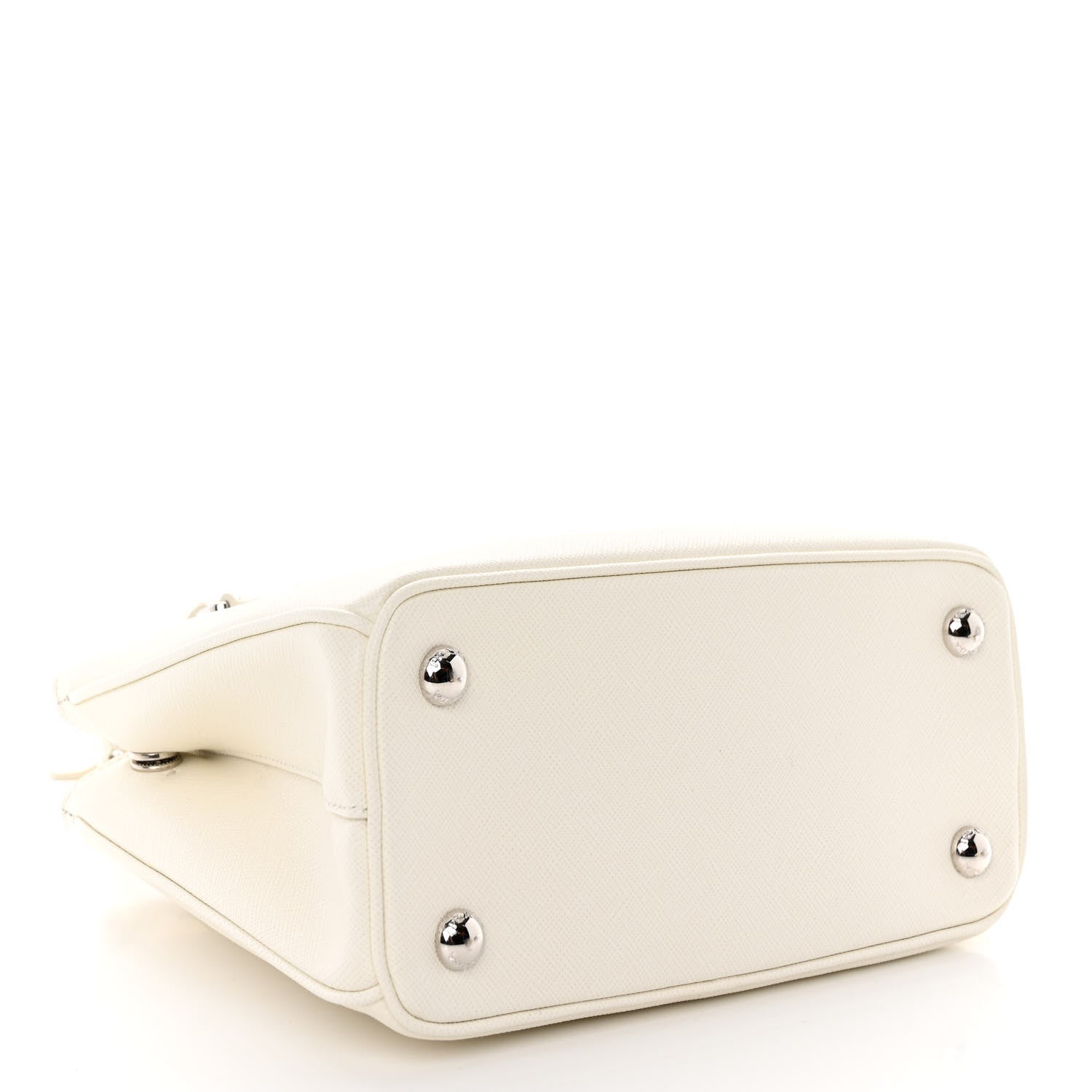 Prada Saffiano Lux Micro Galleria Shoulder Bag White 4 of 10