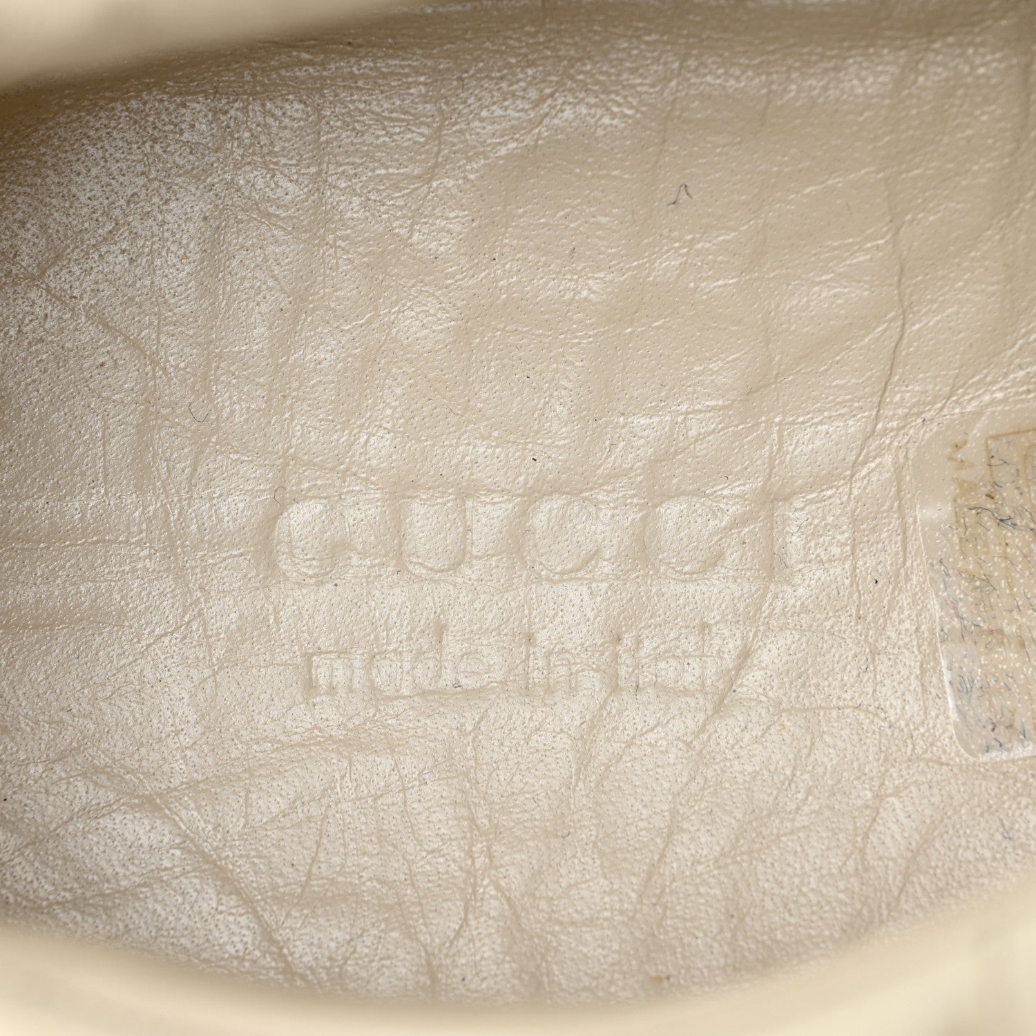 Gucci Calfskin Logo Womens Rhyton Sneakers 40 Ivory 12 of 20