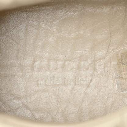 Gucci Calfskin Logo Womens Rhyton Sneakers 40 Ivory 12 of 20