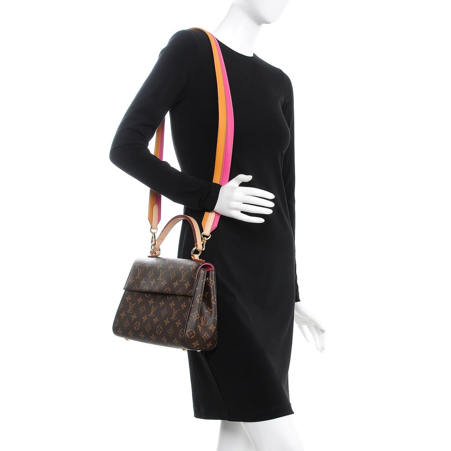 Monogram Cluny BB Bordeaux Fuchsia