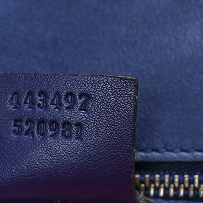 Gucci Velvet Matelasse Small GG Marmont Shoulder Bag Cobalt Blue 7 of 9