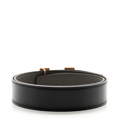 Hermes Box Togo 32mm H Belt 75 30 Black Etain 2 of 7