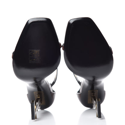 Saint Laurent Calfskin Opyum 110 Sandals 40 Brown 5 of 12