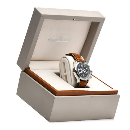 Jaeger-LeCoultre Stainless Steel Alligator 41.5mm Master Compressor Chronograph Automatic Watch Black 146.8.25 5 of 5