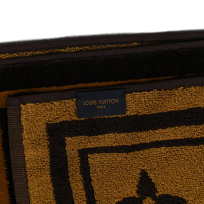 Louis Vuitton Cotton Monogram Classic Beach Towel Brown 3 of 3