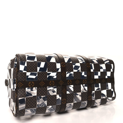 Louis Vuitton PVC Monogram Chess Keepall Bandouliere 50 3 of 9