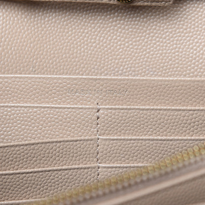 Saint Laurent Grain De Poudre Monogram Chain Wallet Dark Beige 7 of 14
