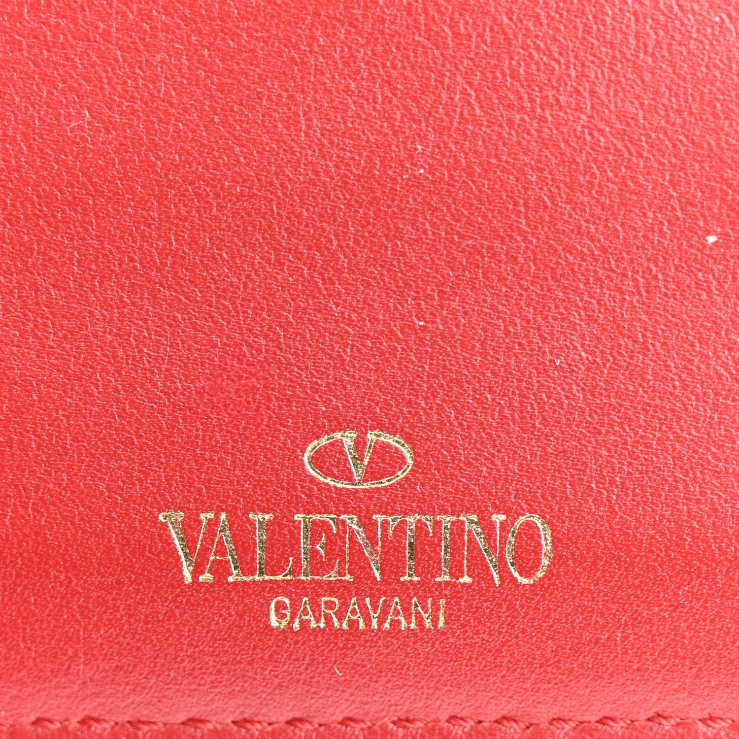 Valentino Garavani Vitello Rockstud Card Holder Rosso Valentino 6 of 13