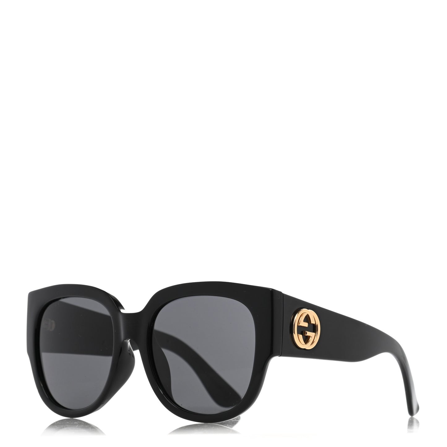 Acetate Square Frame Sunglasses GG0142SA Black