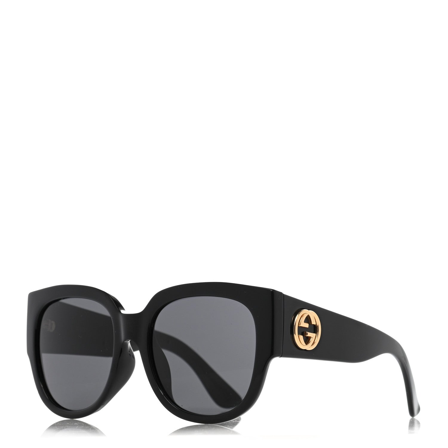 Gucci Acetate Square Frame Sunglasses GG0142SA Black 1 of 14
