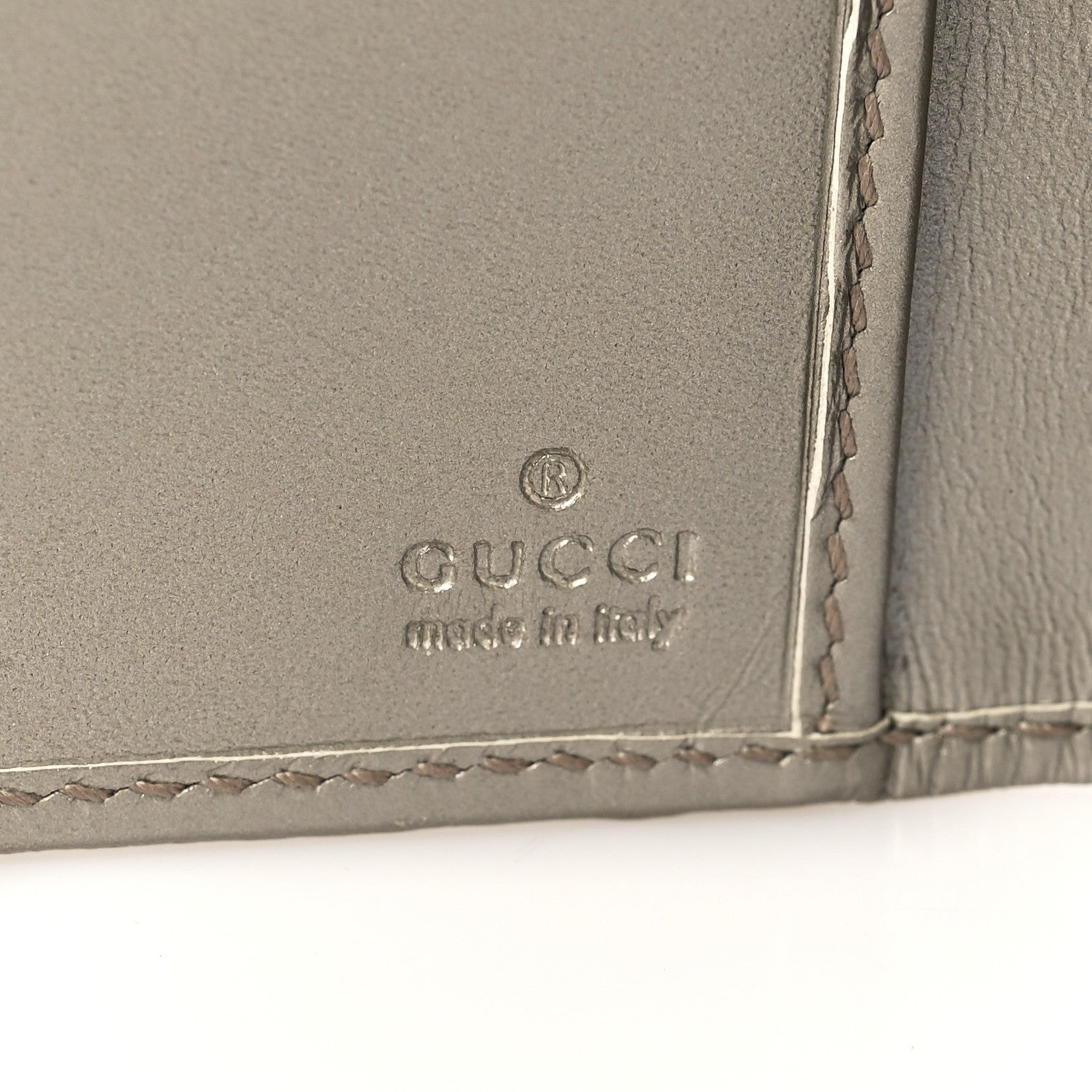 Gucci Imprime Monogram GG Pierce Continental Wallet Silver 6 of 7