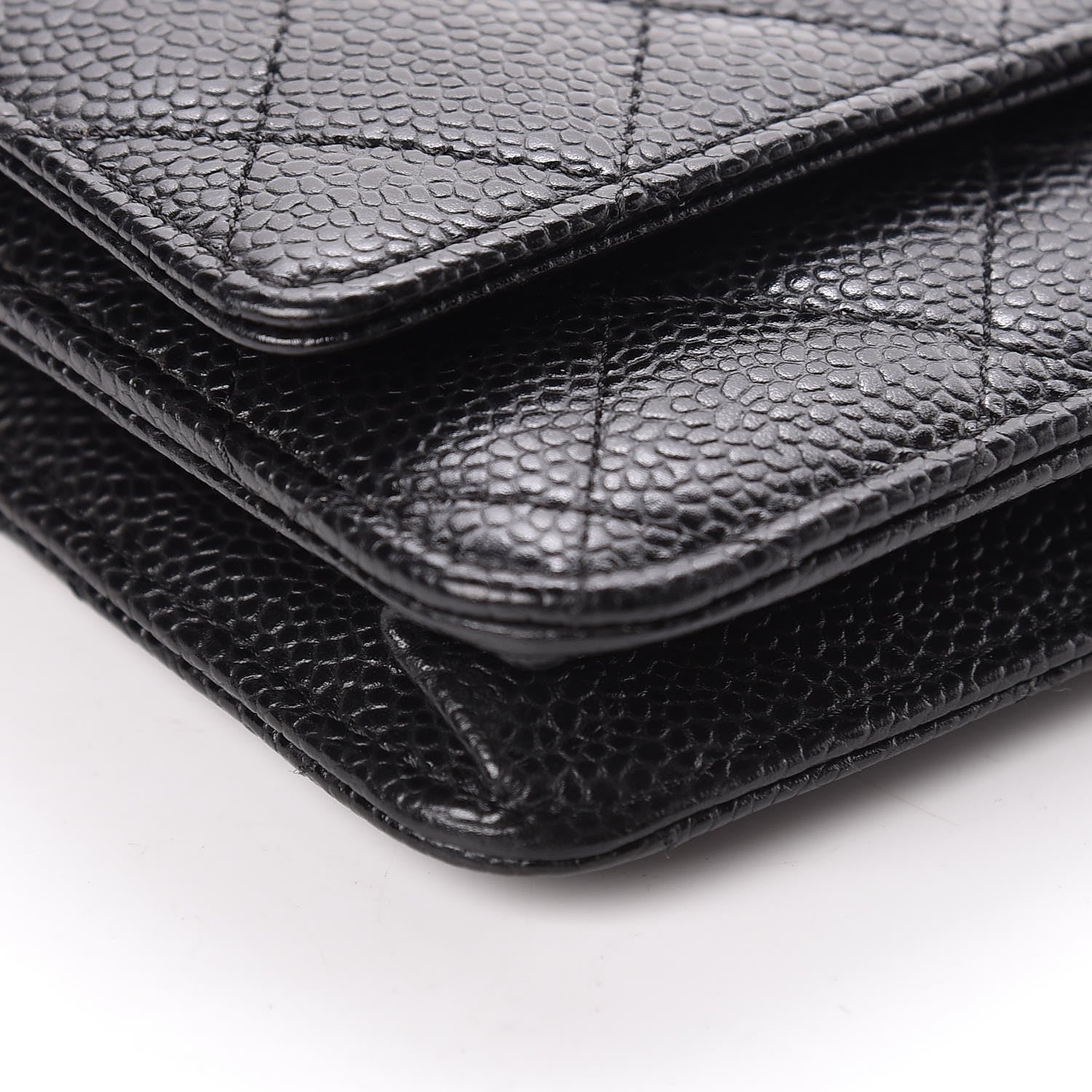 Chanel Caviar Quilted Wallet On Chain WOC Black 10 of 12
