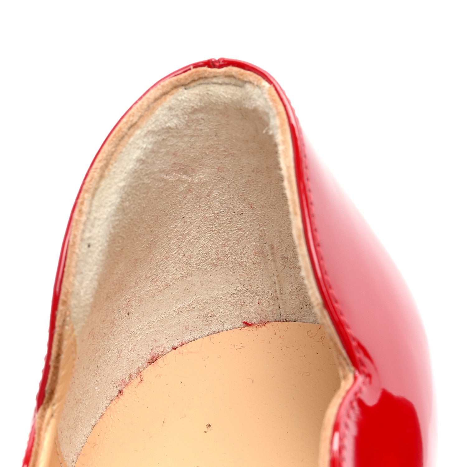 Christian Louboutin Patent Degrade Hot Chick 100 Pumps 36.5 Black Red 8 of 10