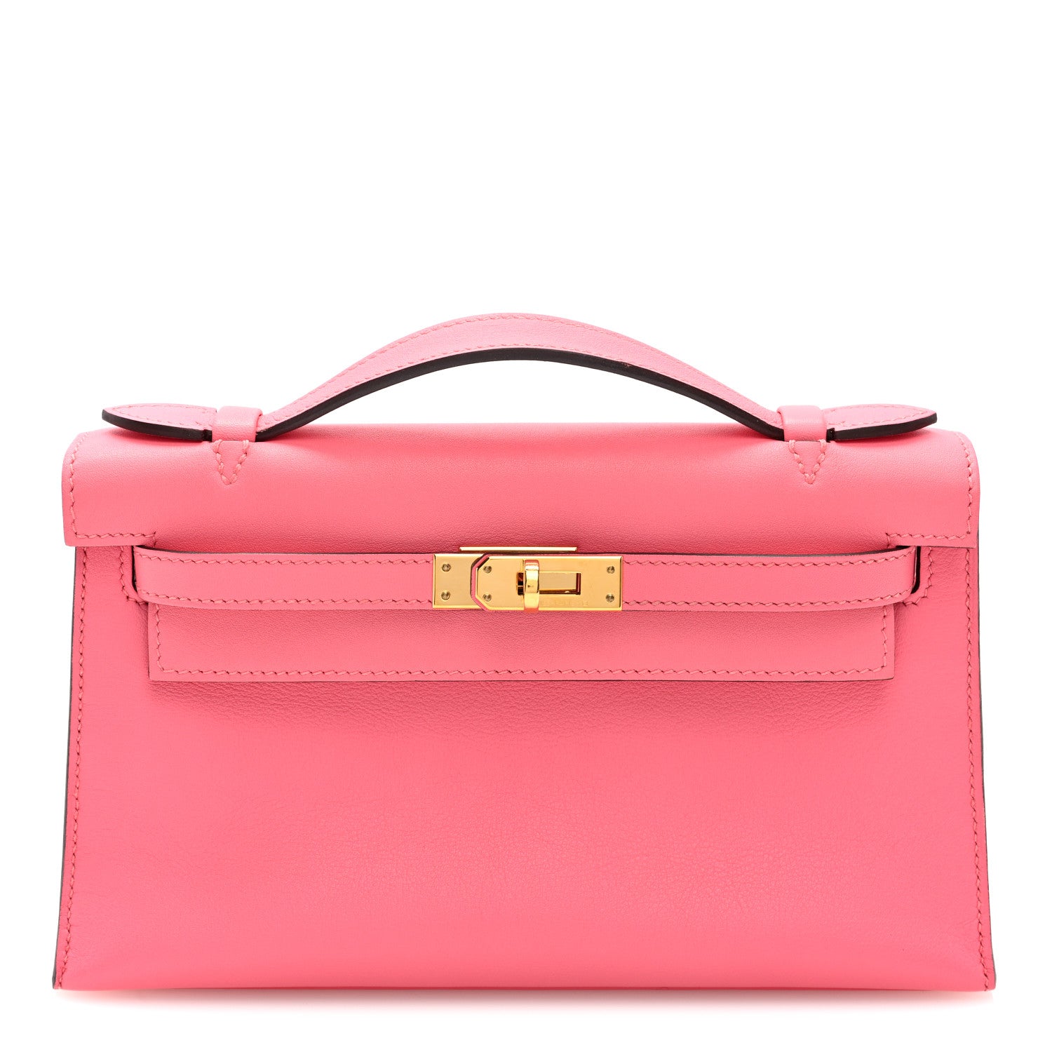 Hermes Swift Kelly Pochette Clutch Rose Azalee 1 of 11