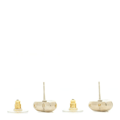 Chanel CC Heart Earrings Gold 3 of 5