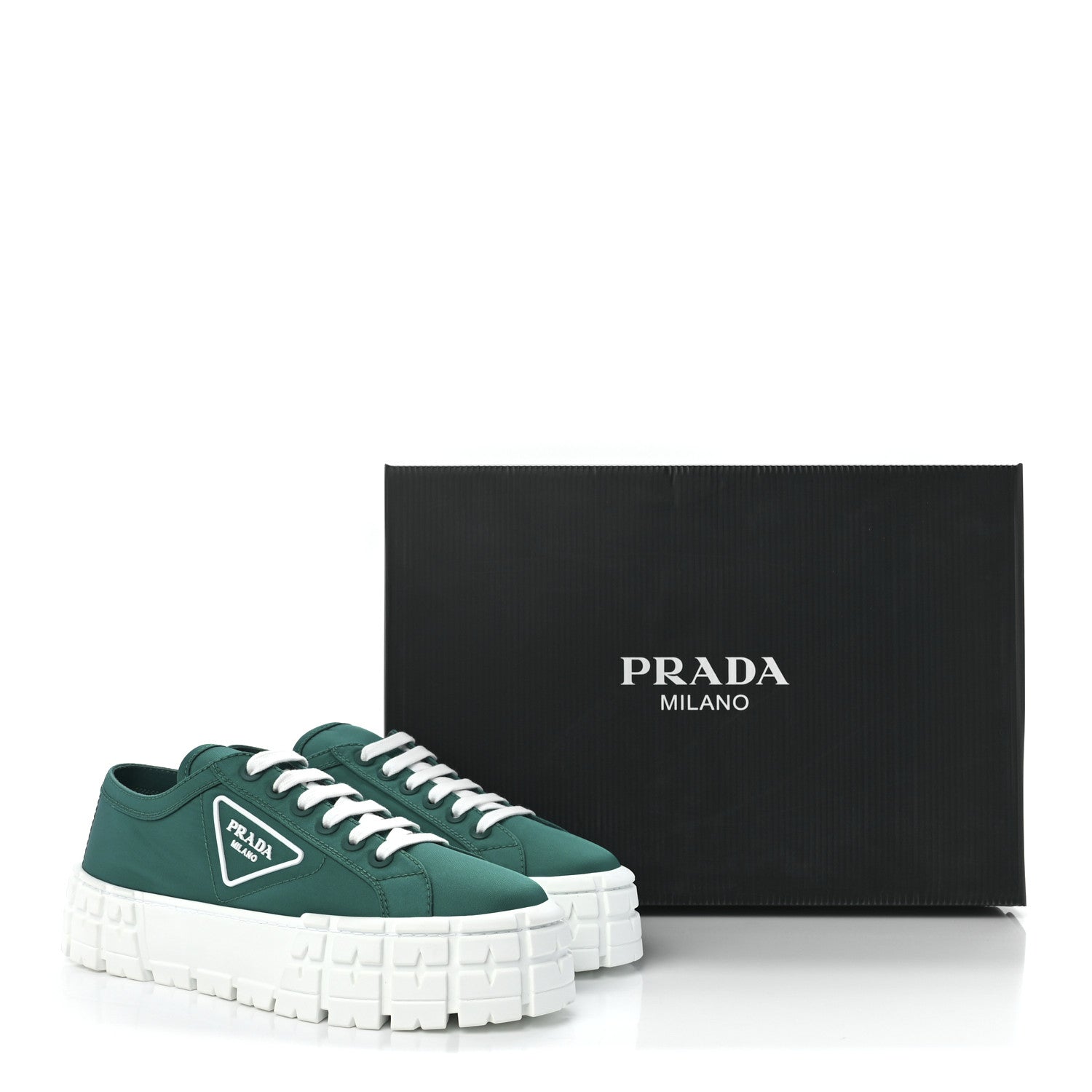 Prada Re-Nylon Gabardine Triangle Logo Double Wheel 50mm Sneakers 41 Assenzio 9 of 9