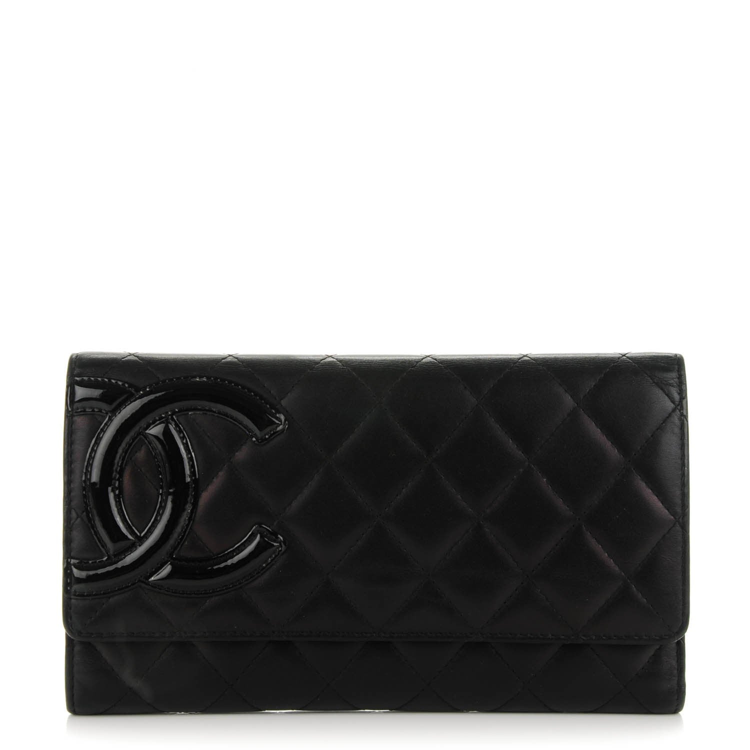 Chanel Calfskin Quilted Cambon Flap Wallet Black 1 of 7