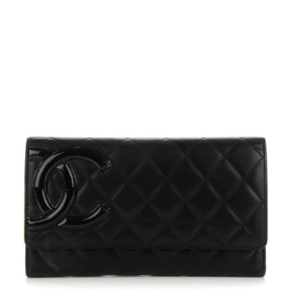 Chanel Calfskin Quilted Cambon Flap Wallet Black 1 of 7