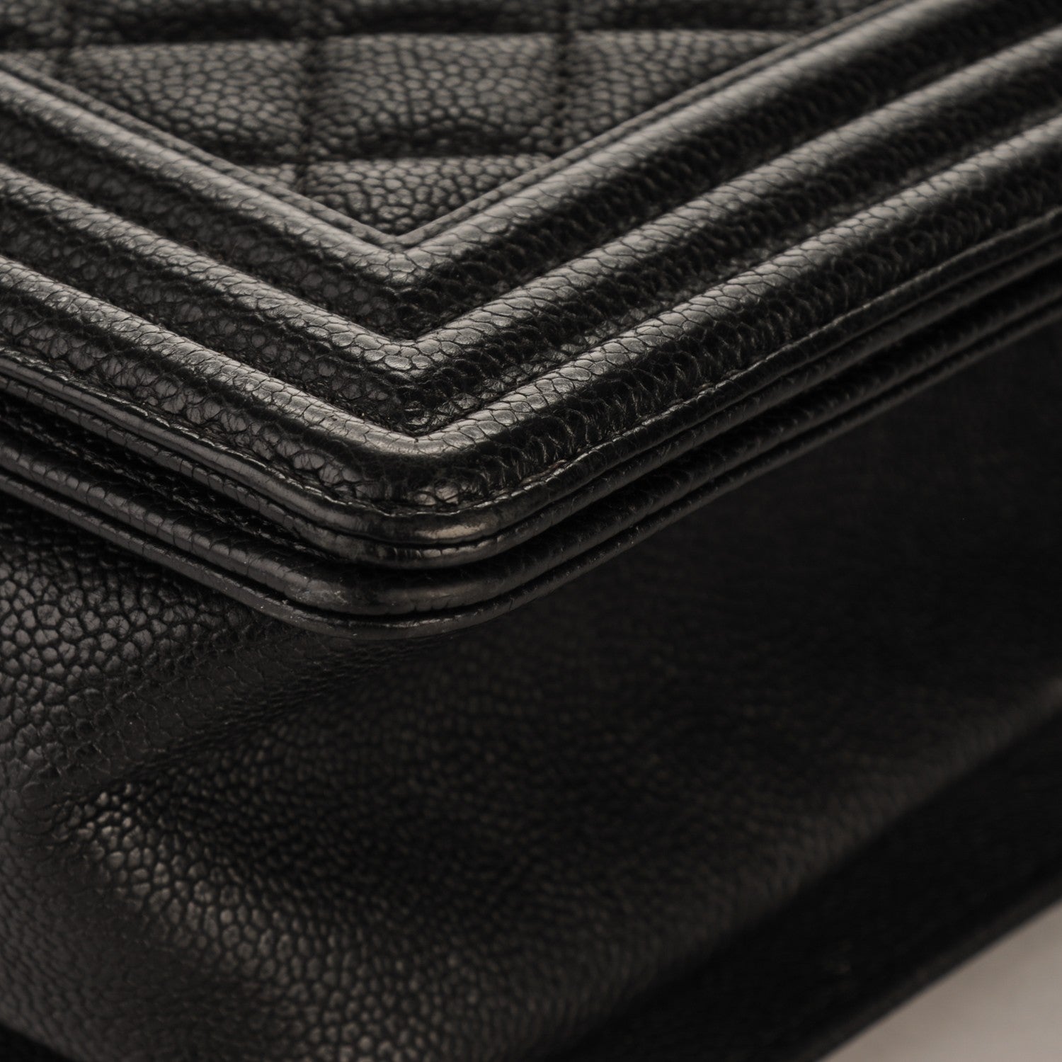 Chanel Caviar Quilted Medium Boy Flap Black 8 of 8