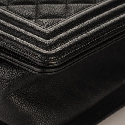 Chanel Caviar Quilted Medium Boy Flap Black 8 of 8