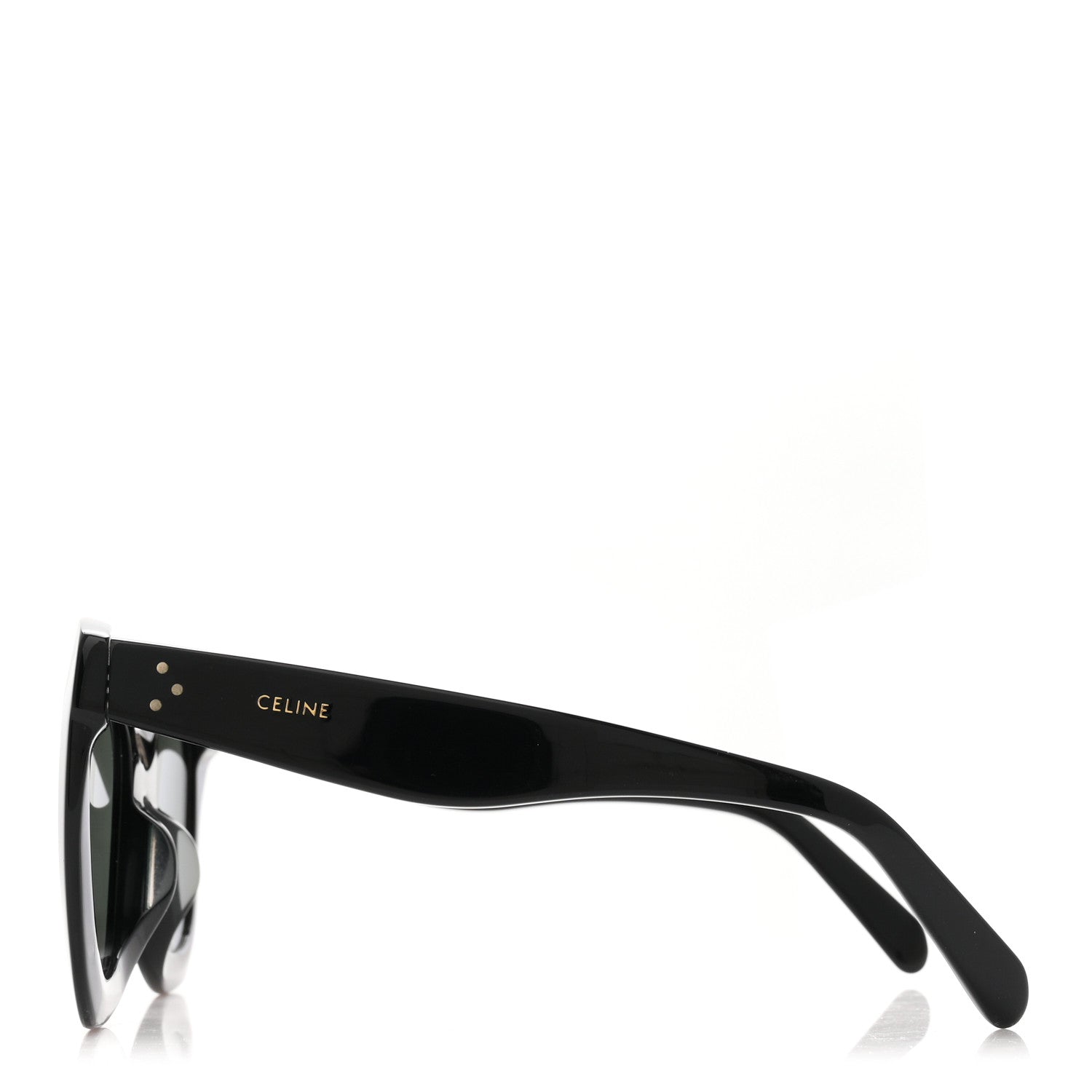 Celine Oversized Round Sunglasses CL4005FN Black 3 of 7