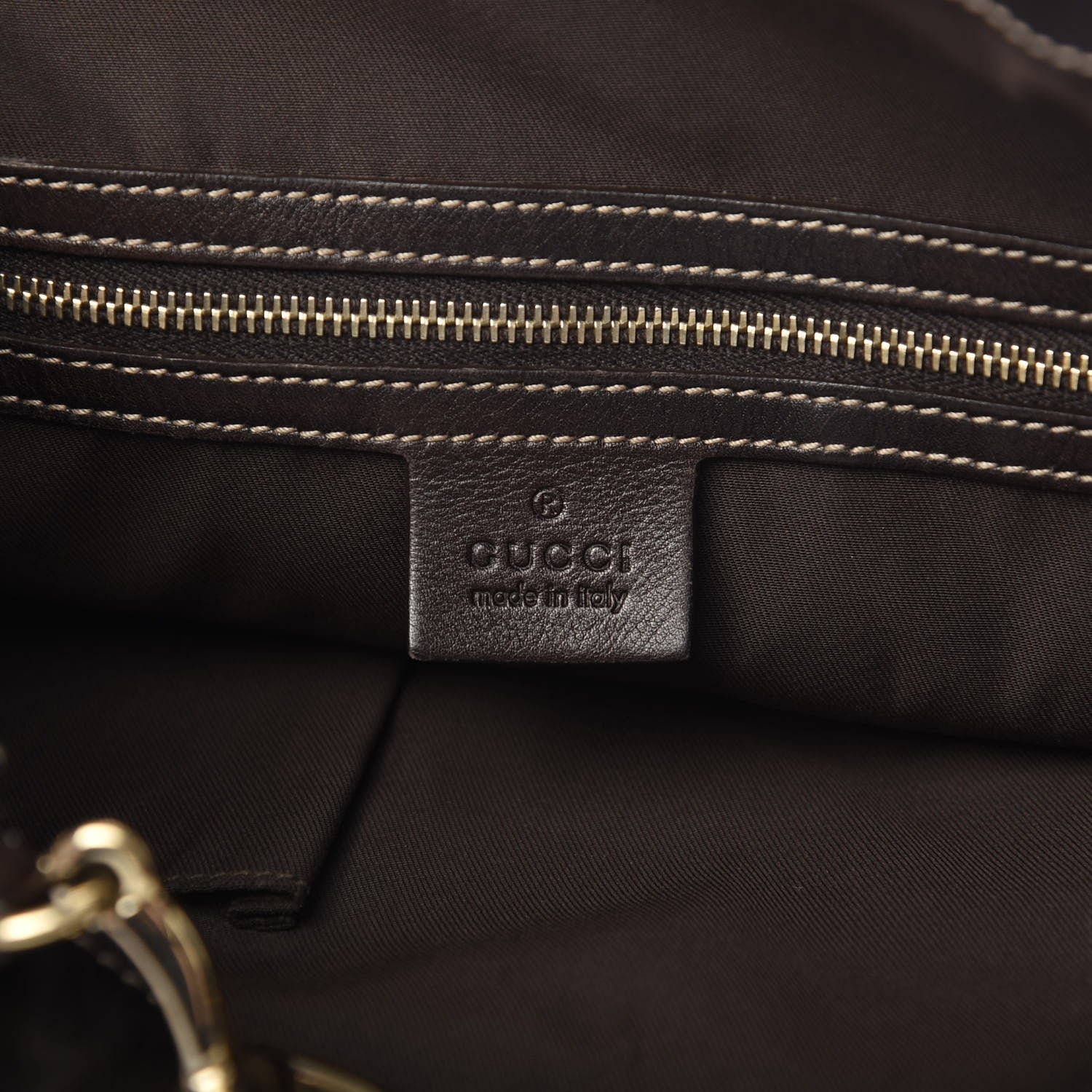 Gucci Monogram Large Wave Hobo Dark Brown 6 of 15